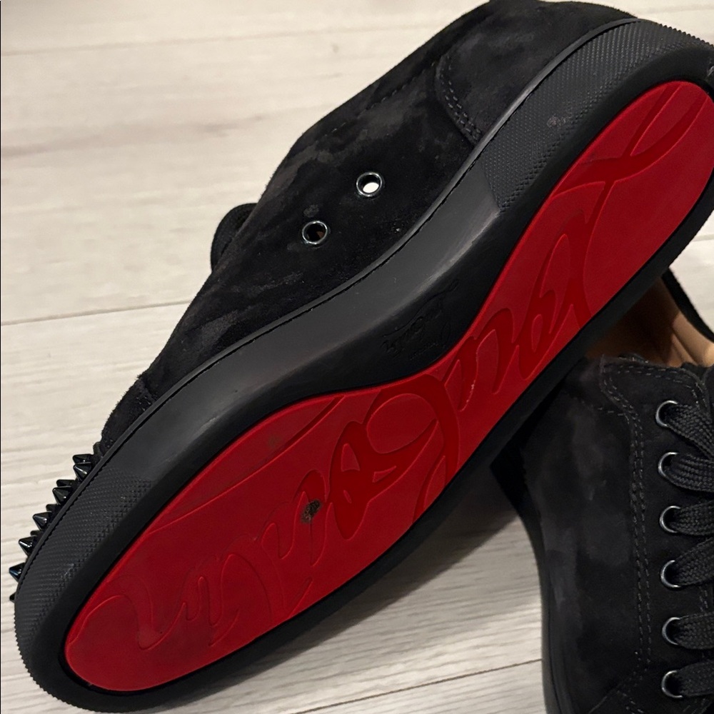 Christian Louboutin Black Spiked Sneakers - Picture 16 of 16